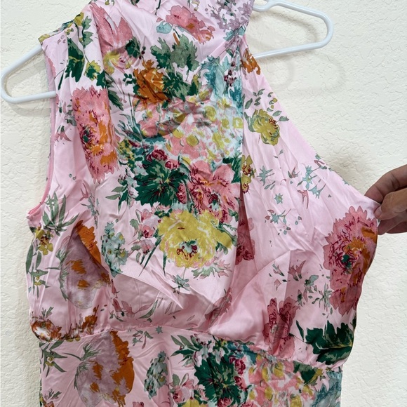 Petal & pup stain mock neck floral midi dress nwot - Picture 5 of 7